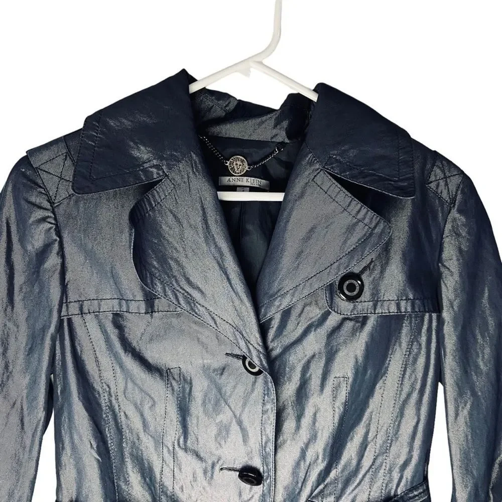 Anne Klein Navy Trench Coat